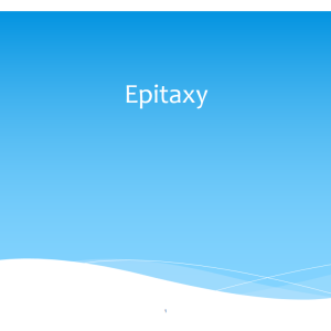 تحقیق و ارائه Epitaxy